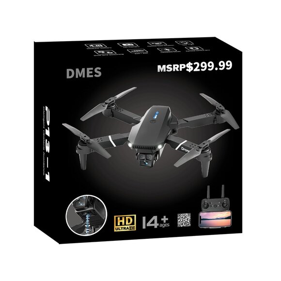 MSRP $299.99 DMES P13-1 Pro Drone Dual Lens Switching with HD Camera - Picture 1 of 2